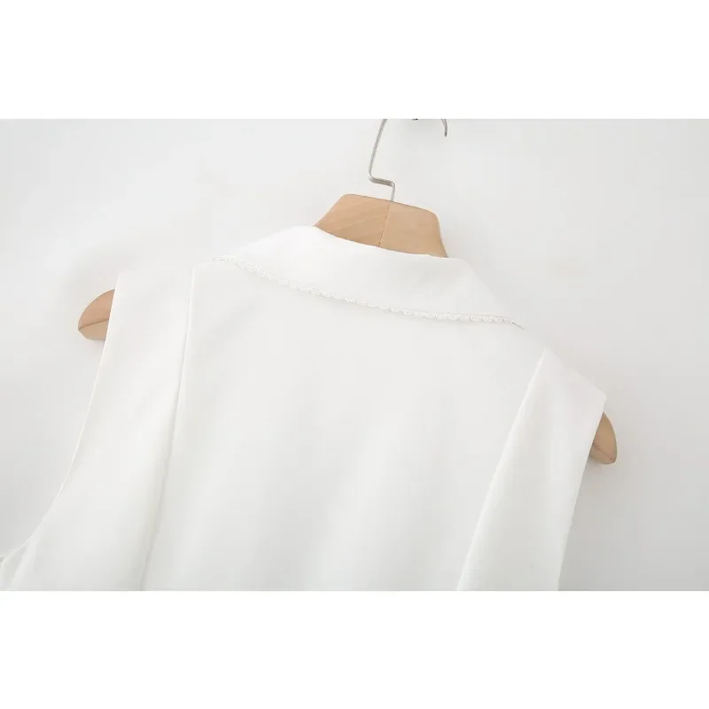 젤리타인 여성 드레스 V넥 슬리브리스 슬림핏 우아한 캐주얼 파티 데일리룩 A라인 미디 드레스 여름 2025 패션 시크