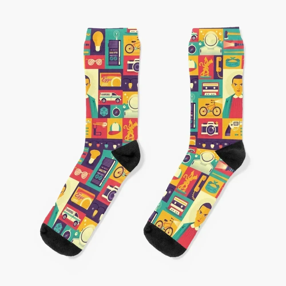 Upside Down Socks floral aesthetic sport Socks For Women Men's