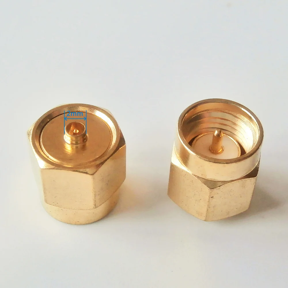 

1X Pcs RF Adapter IPX Male To SMA Male Jack Cable Connector Socket SMA - IPX U.FL diameter 2mm Straight GOLD Brass Coaxial