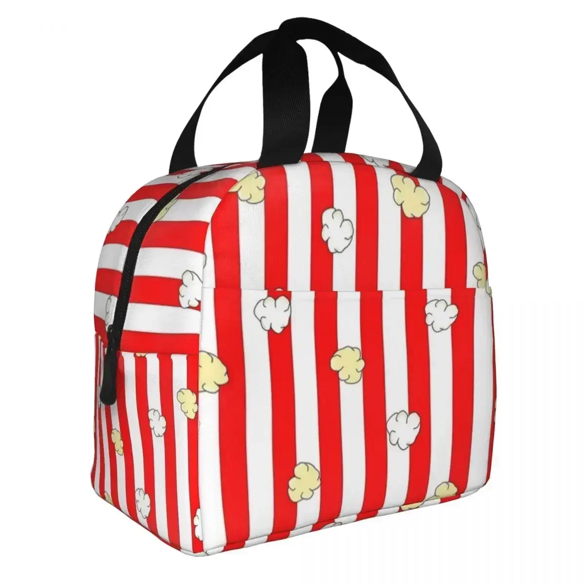 Movie Theater Buttered Popcorn Insulated Lunch Bag Thermal Bag Meal Container Tote Lunch Box Bento Pouch Office Picnic