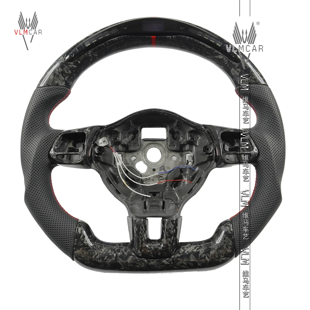 

VLMCAR-Private Custom Carbon Fiber Steering Wheel for Volkswagen Golf 6 MK6 GTI R VW Tiguan Jetta Passat, Car Accessories