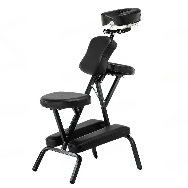 

Portable Folding Tattoo Massage Chair Scraping/Tattooing//Hairdressing Adjustable PU Leather Beauty Bed