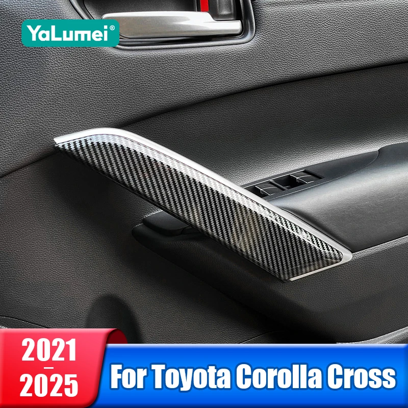 

Car Front Door Side Inner Armrest Trim Cover For Toyota Corolla Cross XG10 2021 2022 2023 2024 2025 Hybrid Accessories