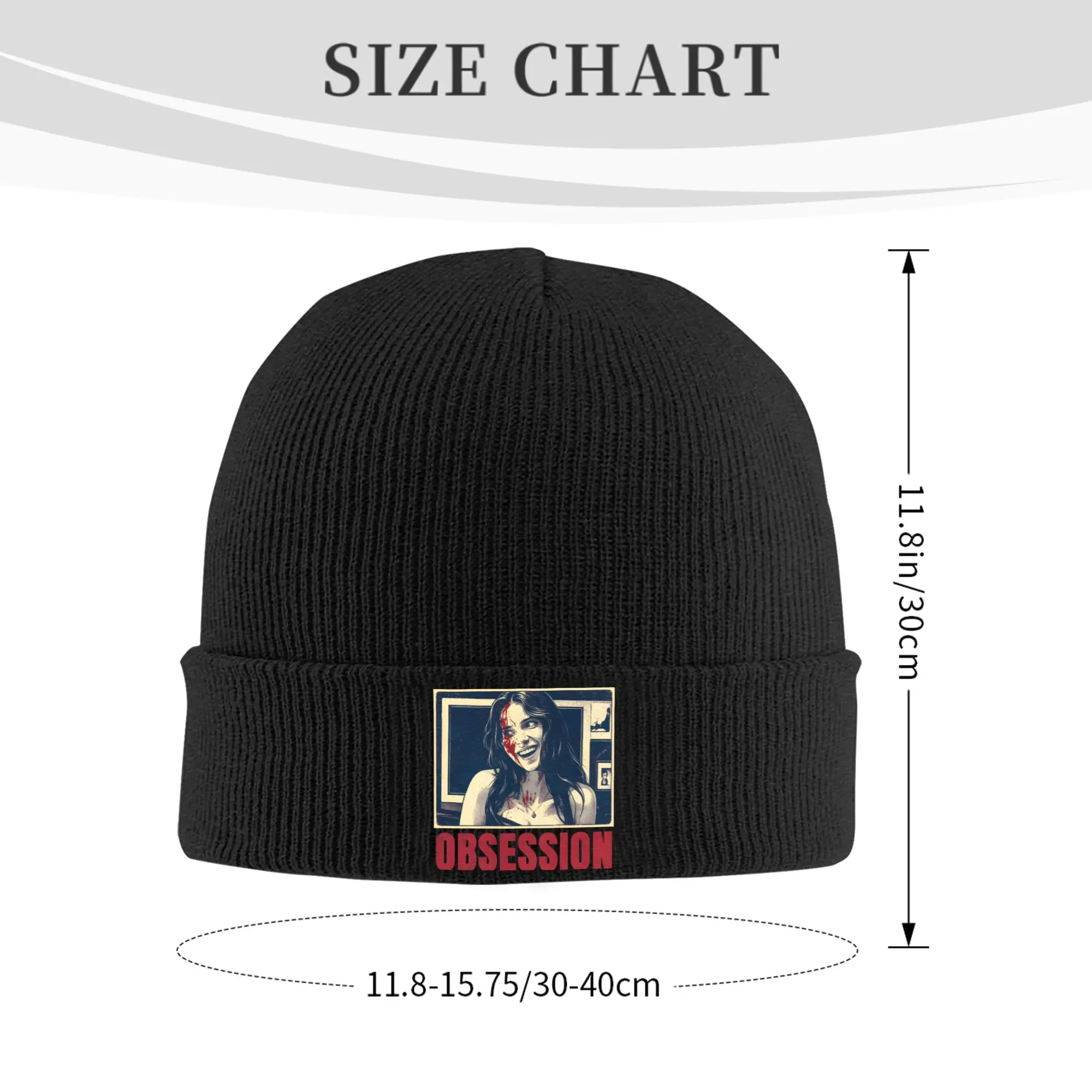 Obsession 2026 Pop Art Knitted Caps Women's Men's Beanies Autumn Winter Hats Acrylic  Hip Hop Cap