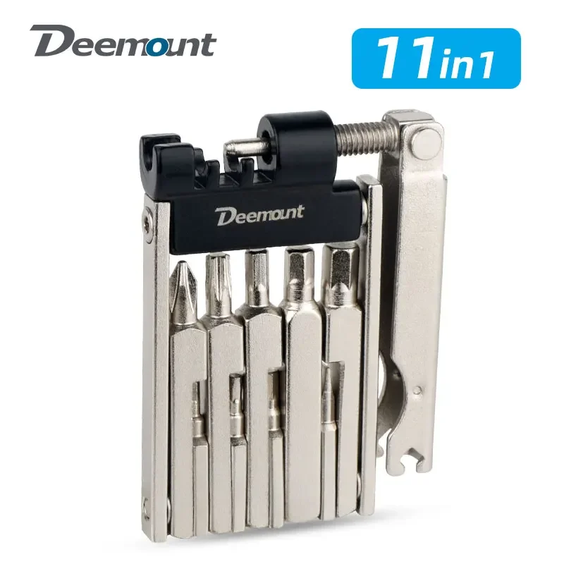 Deemount Bicycle Multi Tool 14/15G Spoke Spanner Torx T25 Cross Flat Wrench Cr 40 Steel Cycling Repair Tool Kit