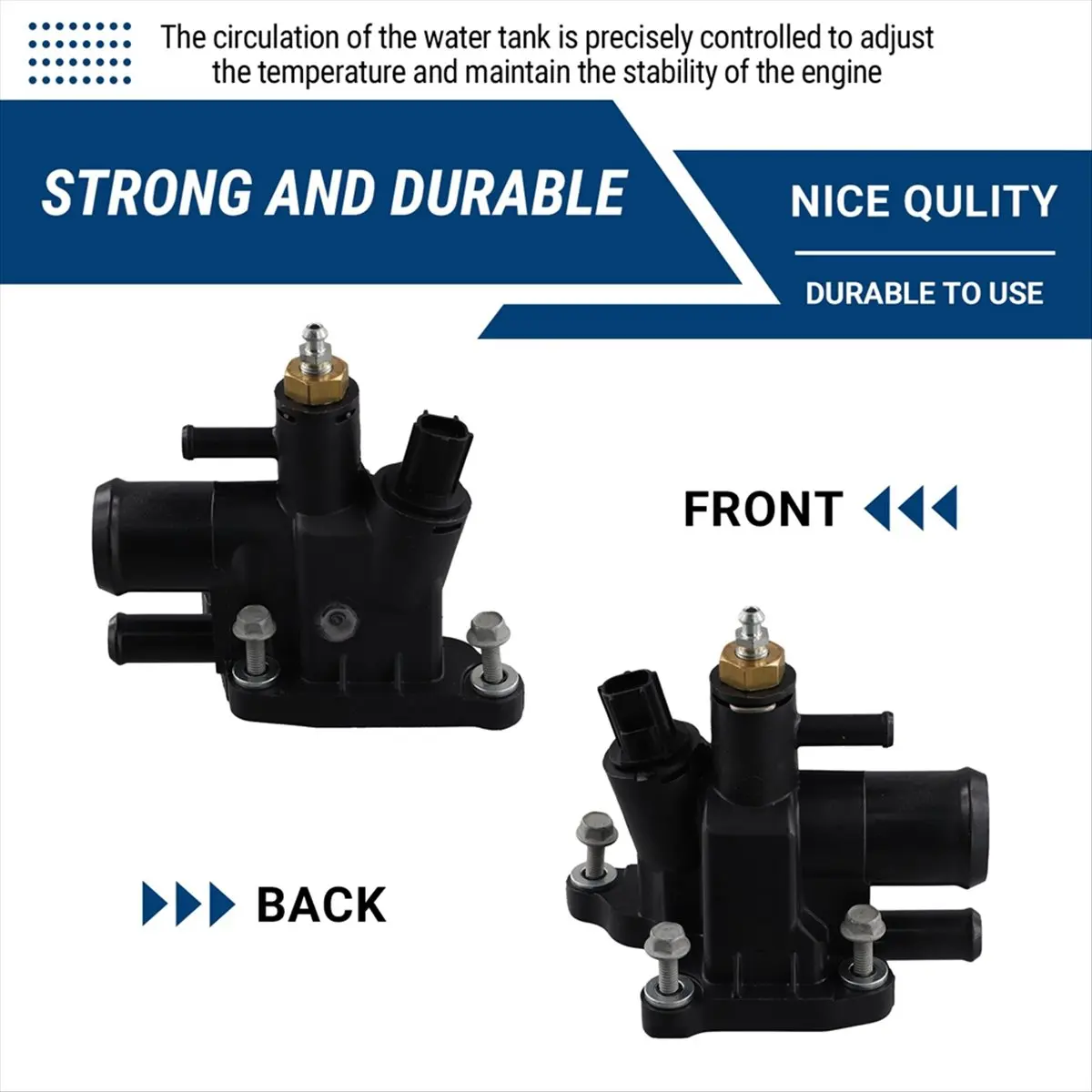 #49A (Black)Car Radiator Water Pipe Seat Thermostat Housing Auto Parts,Automotive Parts & Accessories
