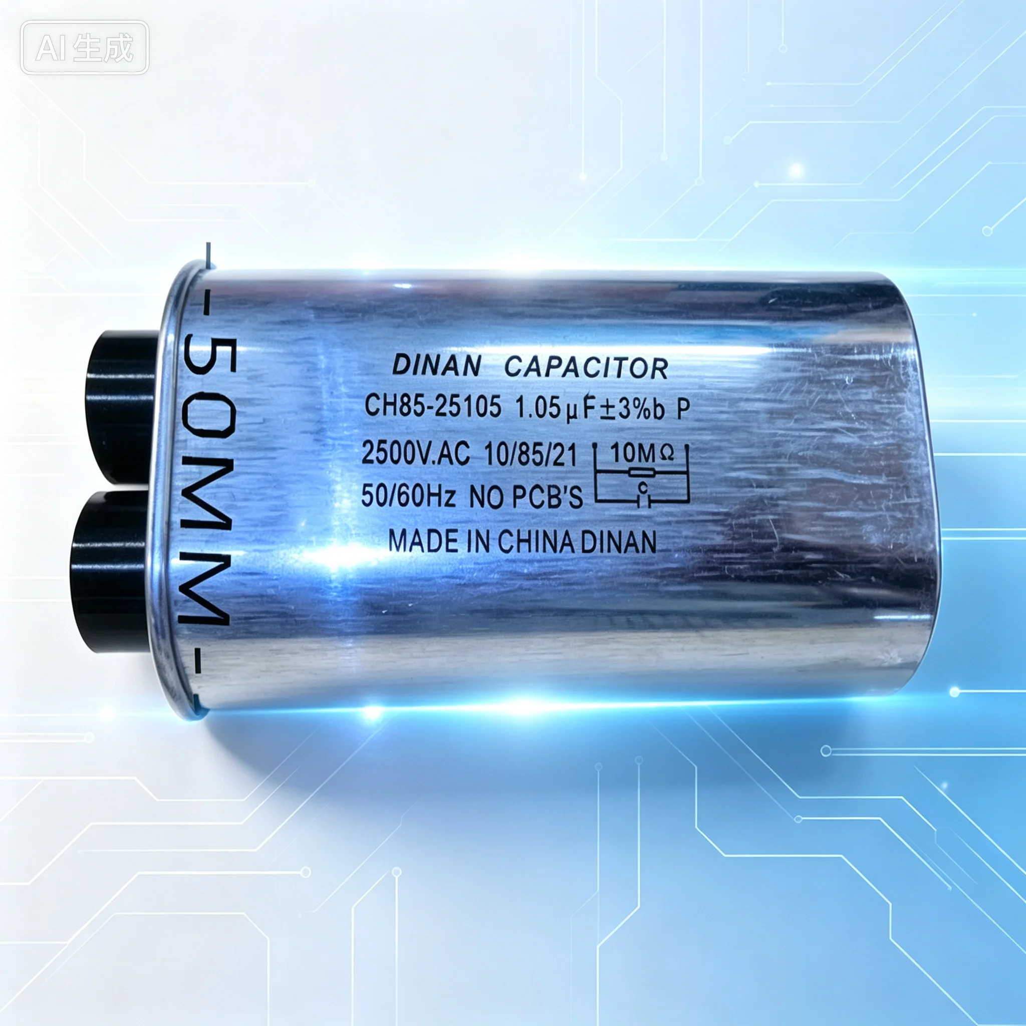 Polypropylene Capacitor for CH85-25105 2500V 1.05UF Size 1105032