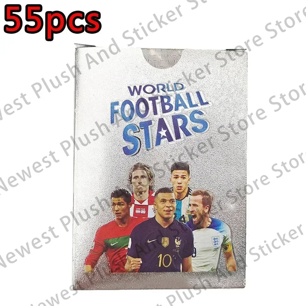 288/55pcs Football Card Stars World C Ronaldo, Mar Messi, Stars Flash Card Collection 3D Football Card Album