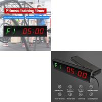   Remote Control Fitness Timer Clock LED Wall Clock, Count Down/Up Stopwatch Timer