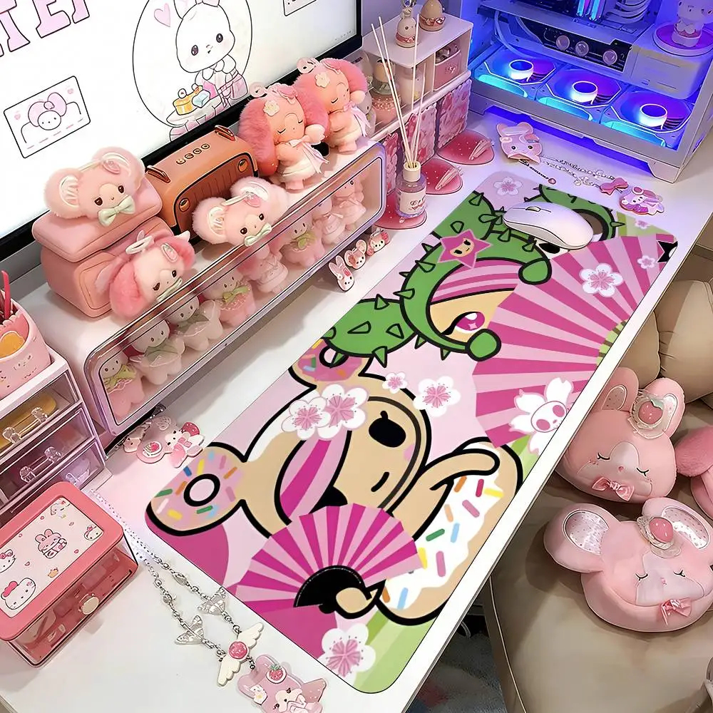 Japanisches süßes Tokidoki-Mauspad, Gaming-Schreibtischunterlage, Sakura-Mauspad, Anime-Büroteppich, Gamer-Tastatur, Computertische