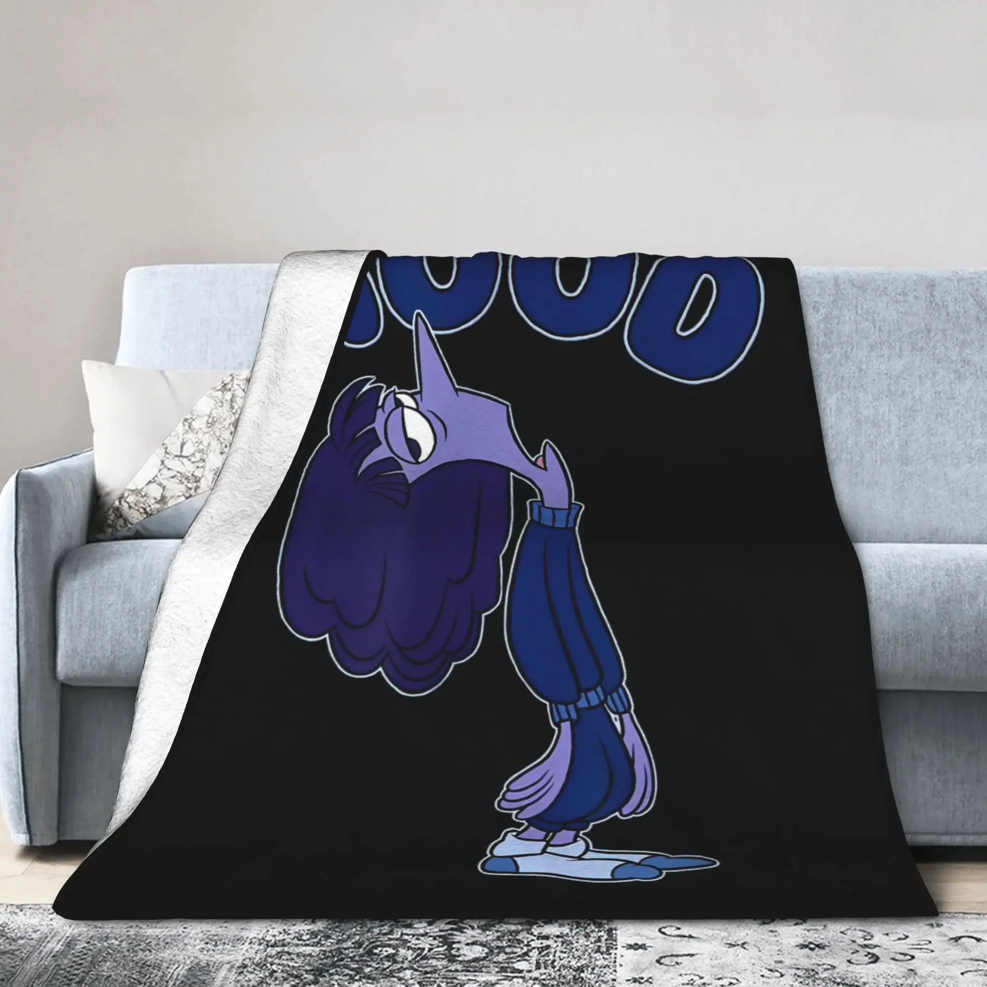 Manta de felpa Inside Out Mood Ennui Bored Retro Shot divertida manta para el hogar 200x150cm ultrasuave