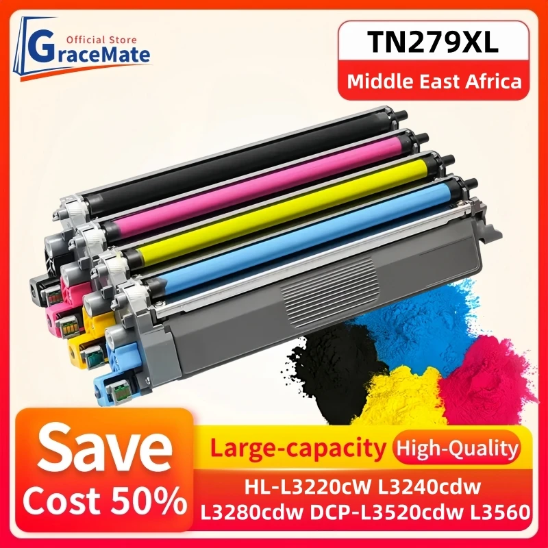 TN279XL Toner Cartridge Compatible for Brother HL-L3220cW L3240cdw L3280cdw DCP-L3520cdw L3560 L3760