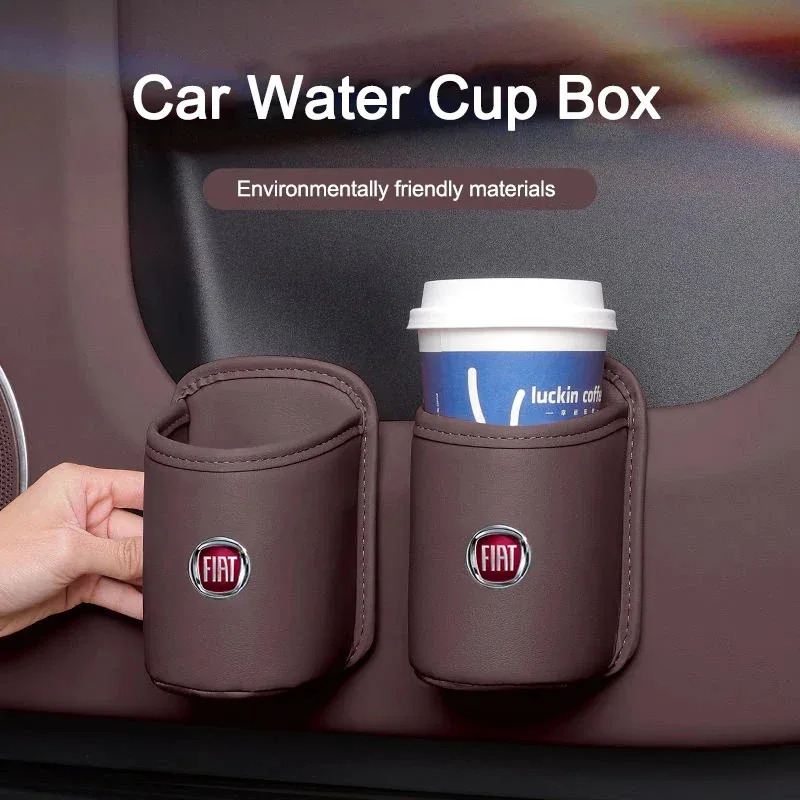 

Для Fiat Panda Bravo Punto Croma 500 595 Автомобильный держатель для стакана с водой, мусорное ведро, воздуховыпускное отверстие, стул, подлокотник для задней двери, многофункциональная коробка