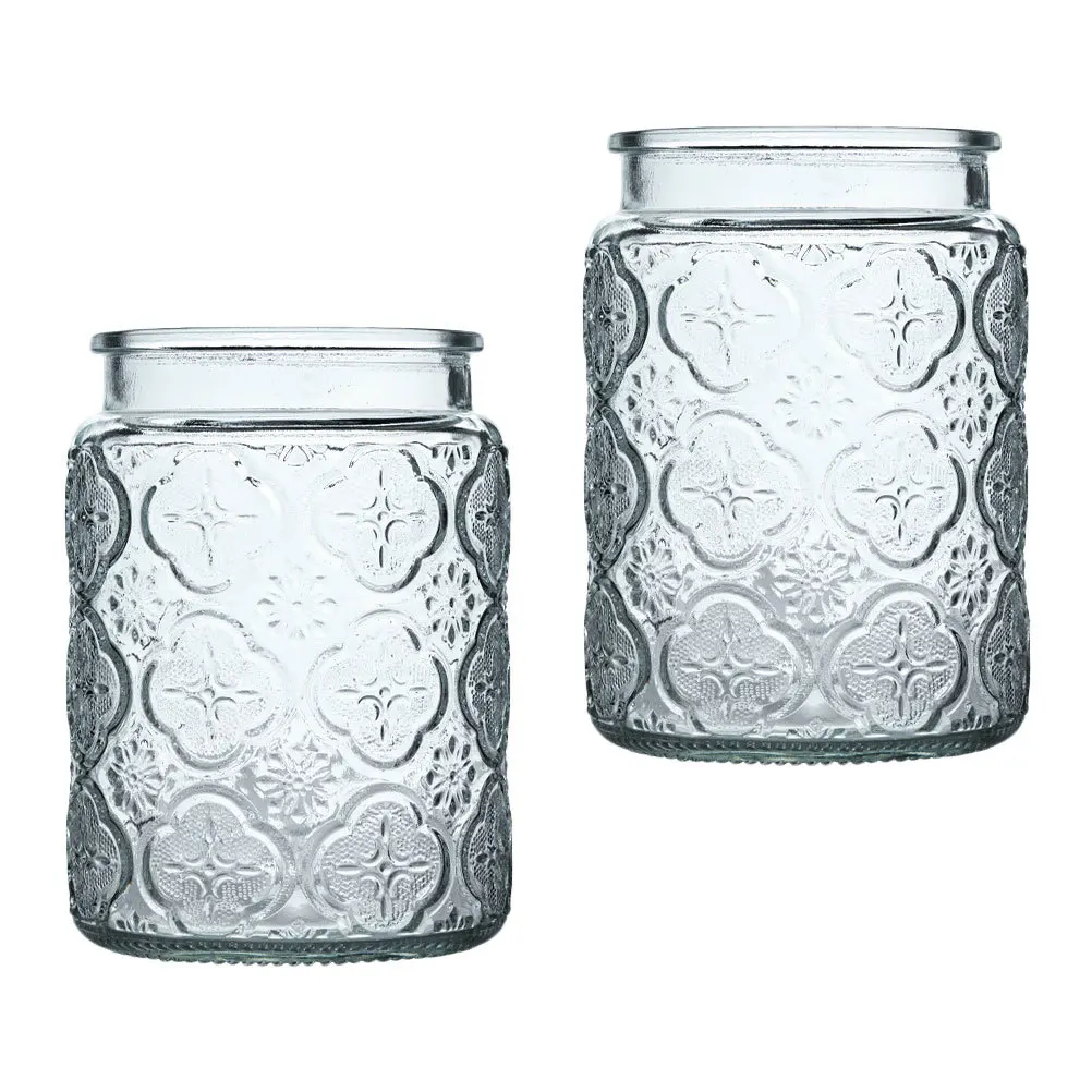 

2Pcs Clear Glass Hydrangea Hydroponic Flower Vases Decorative Home Office Tabletop Flower Holders Glass Vase