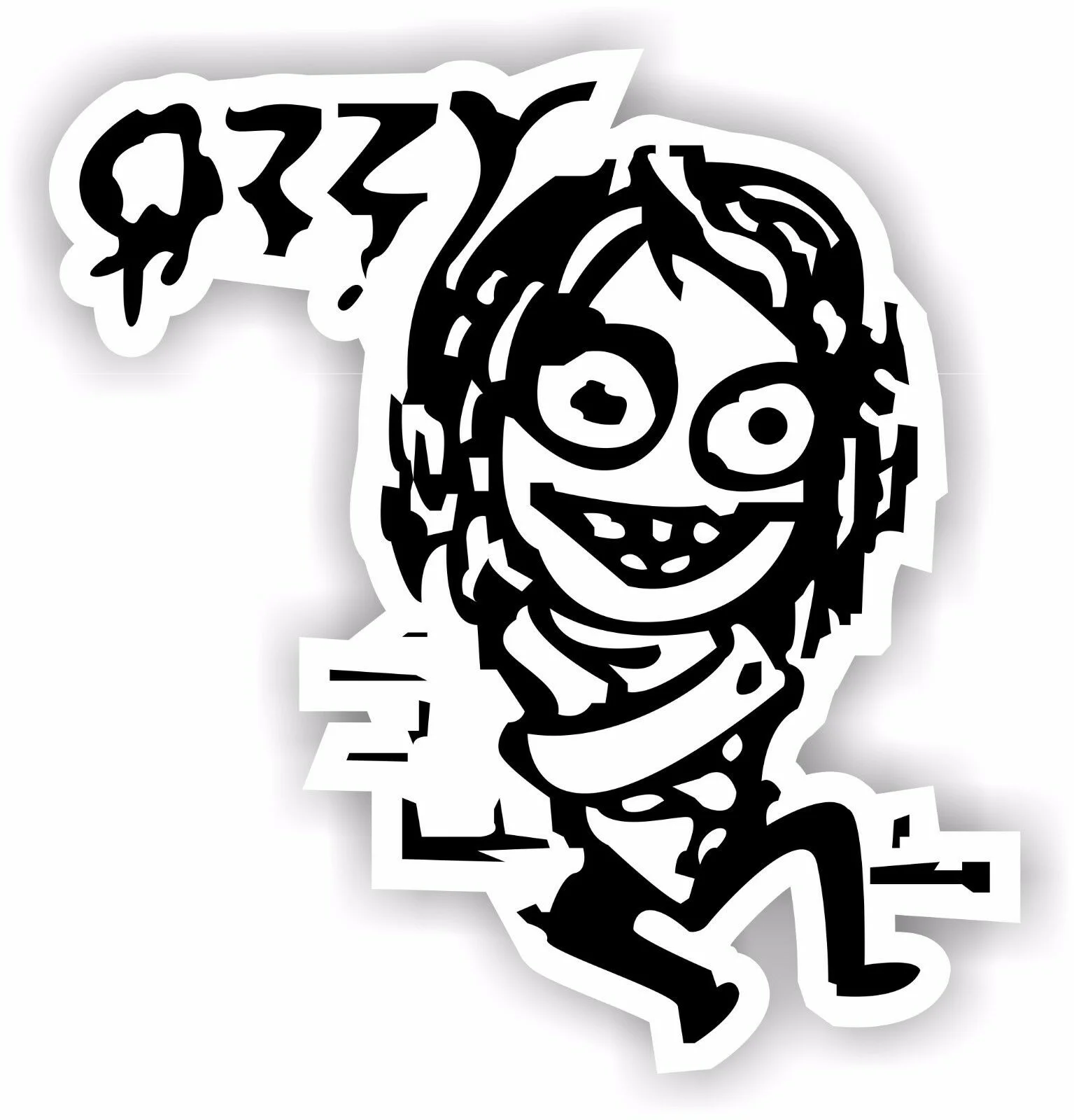 For Ozzy Straitjacket - Vinyl Sticker Decal  indoor/outdoor full color osbourne