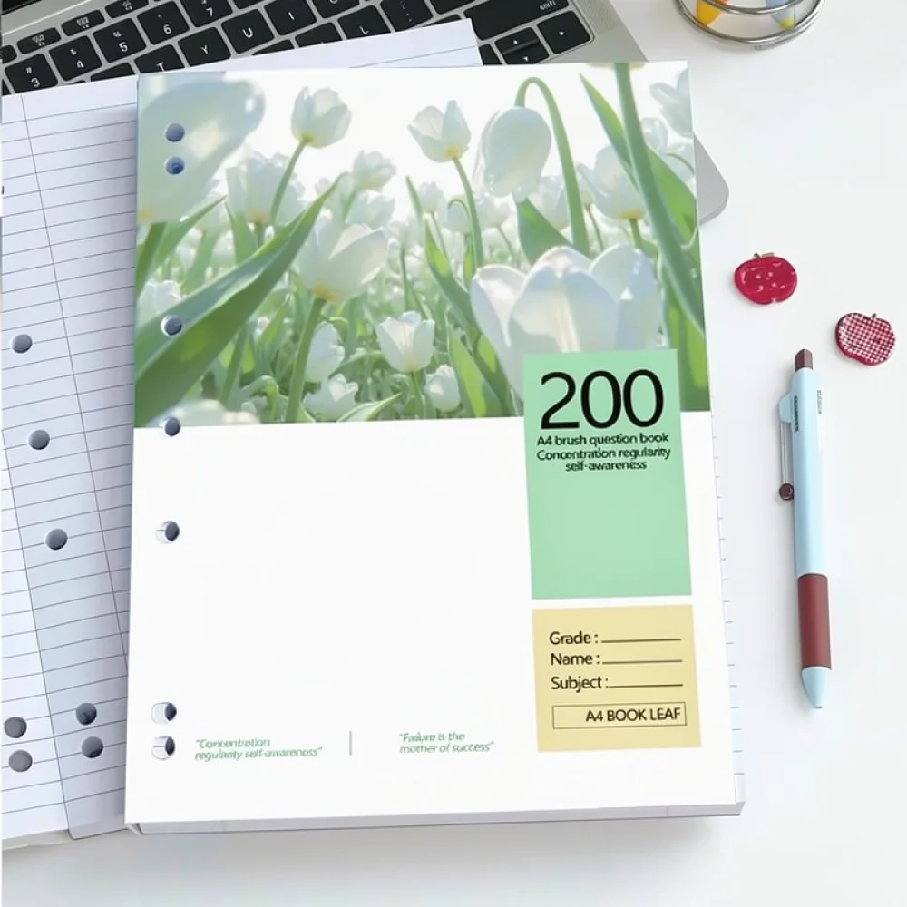 Aesthetic A4 Notebook Minimalist Journal Thickened Paper American Style Stationery Study Planning Office School Writing Supplies