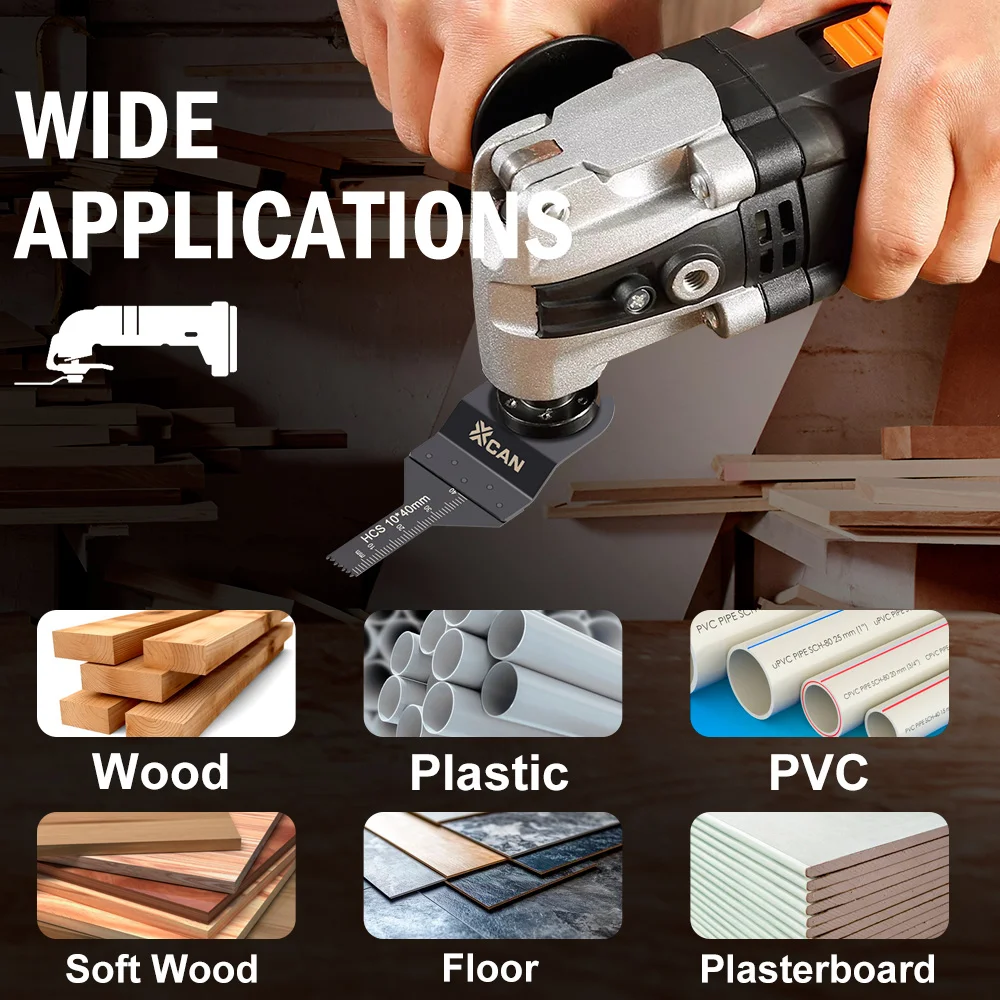 ใบเลื่อยอเนกประสงค์ XCAN 1/10/20/50 ชิ้น ใบเลื่อยเหล็กกล้าคาร์บอนสูง แบบปลดเร็ว สำหรับตัดโลหะ ไม้ พลาสติก