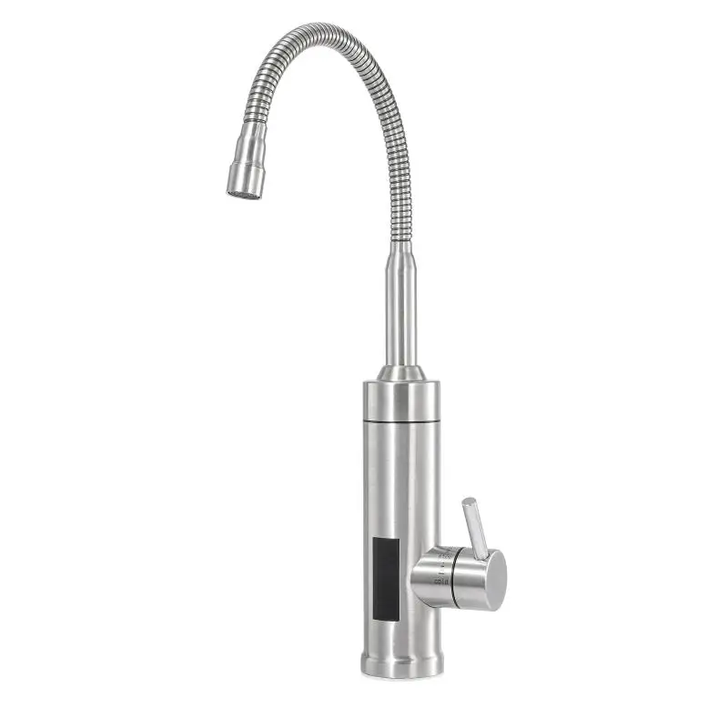 Electric Heating Faucet Intelligent Digital Display Household Stainless Steel Cold Hot Dual Purpose Universal Hose Faucet