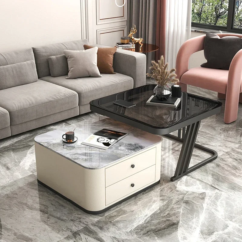 

Japanese Luxury Coffee Tables Living Room Small Rock Shapes Square Coffee Tables Modern Design Koffietafels Home Furniture