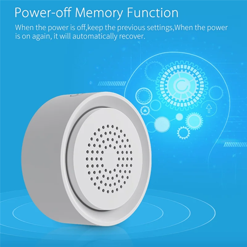 ZIZI Tuya Allarme Sirena intelligente Avviso luce sonora Sensore intelligente USB compatibile per Alexa Google Home