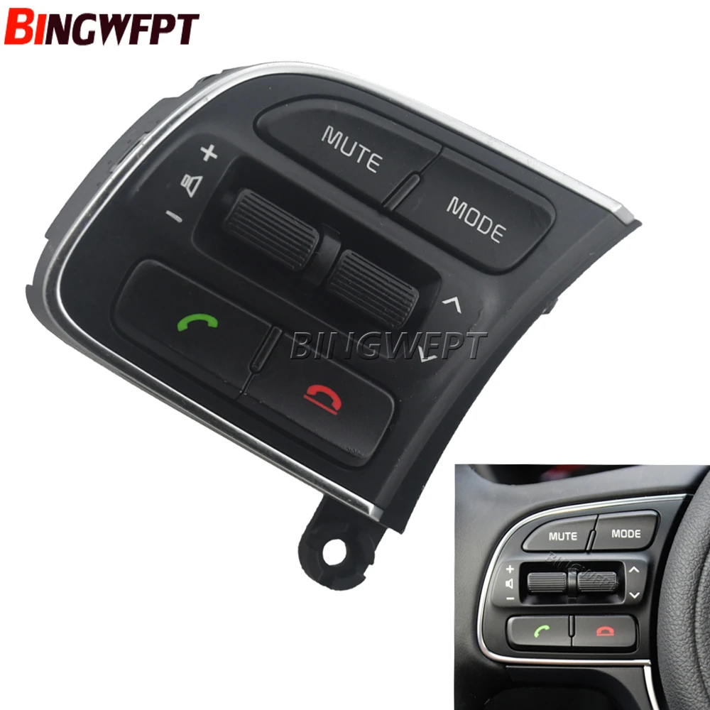 

Car Steering Wheel Button Multimedia Audio Volume Phone Switch Accessories For Kia K5 2016 2017 2018 Left Side