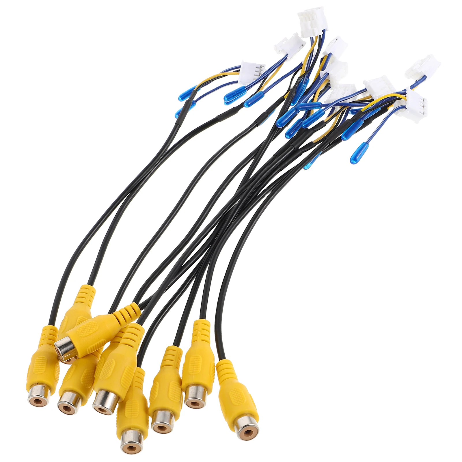 

10 pcs Car Rearview Camera Cable Backup Wire Adapter Video Output Connector Supplies for Dash Mirror Screen