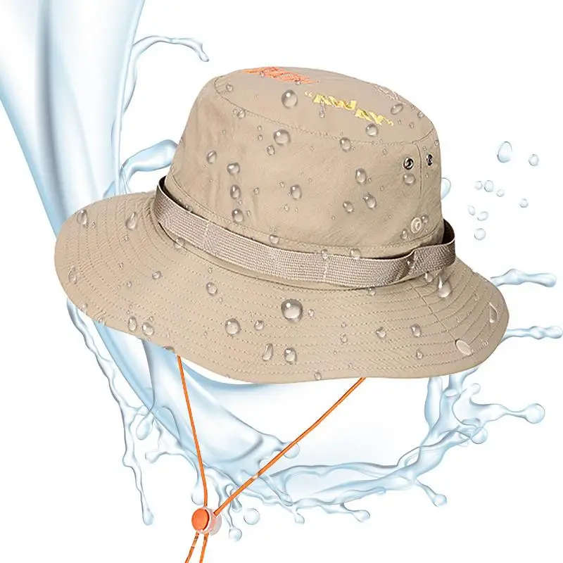 Spring Summer Embroidered Sun Beach Hat Woman Girl Outdoor Travel Vacation Fisherman Men Foldable Wide Brim Fishing Hat