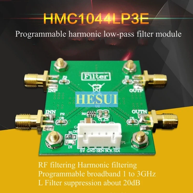 

HMC1044LP3E Модуль HMC1044 1 ГГц - 3 ГГц RF Программируемый модуль фильтра LPF Программируемый модуль фильтра нижних частот гармоники