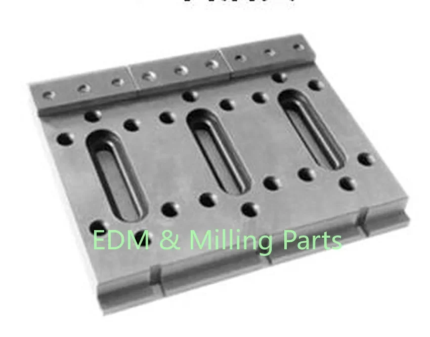 CNC Wire EDM Sparks 150X120X15mm M8 Stainless Steel Extension Jig Holder Clamp For Spark DWC Wire Cut EDM Machine