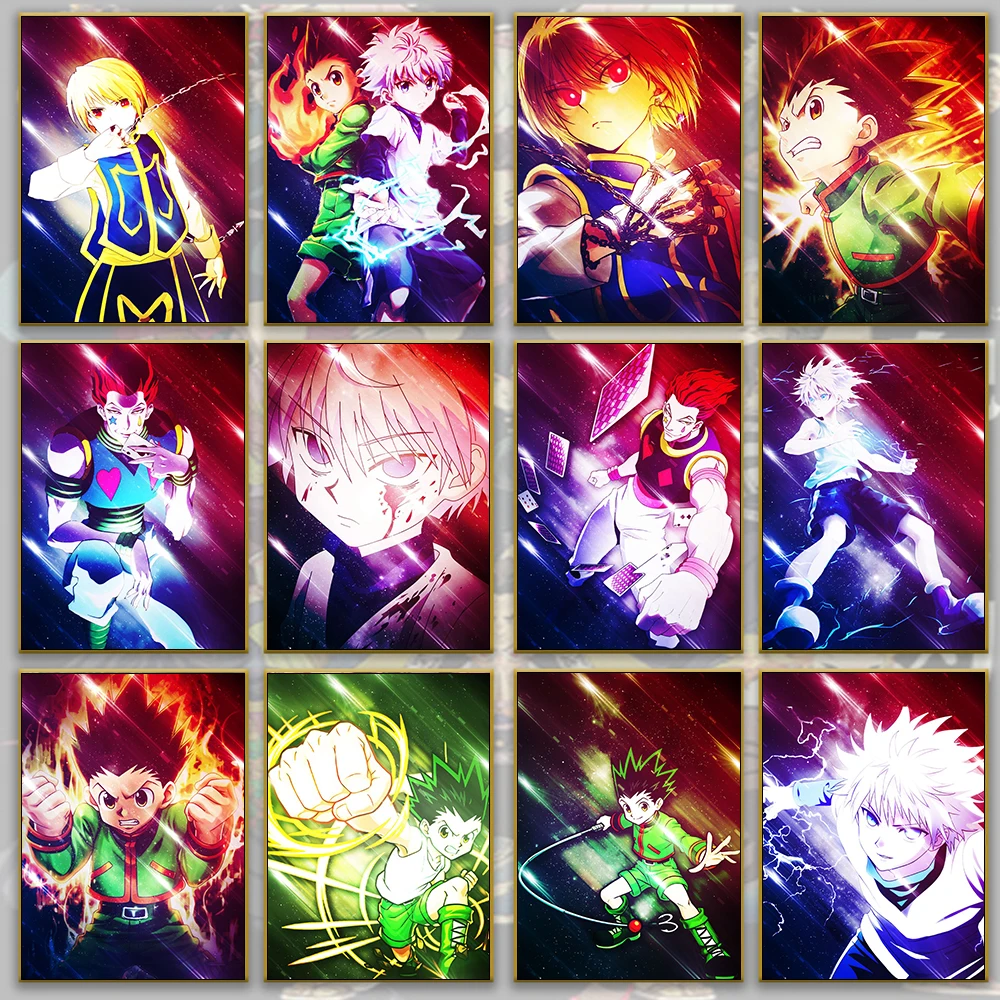 일본 클래식 애니메이션 헌터 X 헌터 다이아몬드 모자이크 아트 그림, 라인석 자수, 홈 장식, 5D 다이아몬드 페인팅