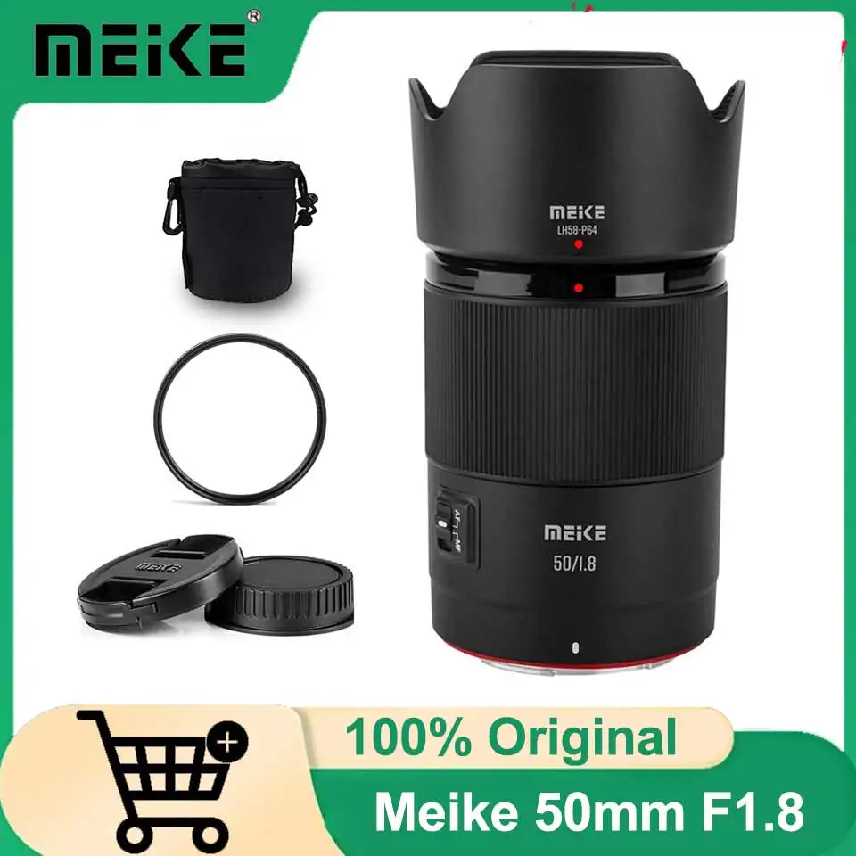 

Объектив Meike 50mm F1.8 Full Frame с автофокусом для Sony E/Z-mount, портретный, фикс-объектив для фотосъемки