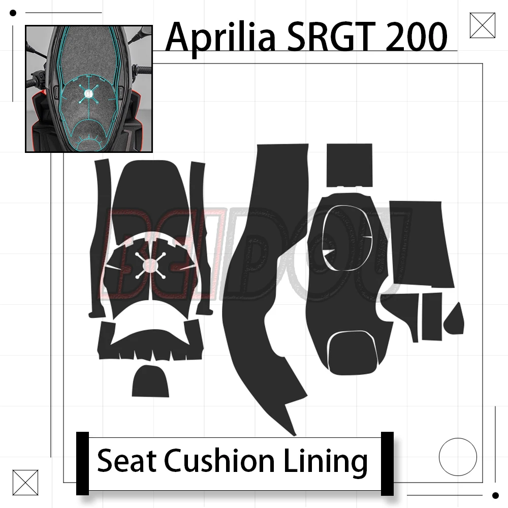 

New For Aprilia SRGT 200 SR GT 200 GT200 Motorcycle Modified Seat Pad Seat Pad Liner Protective Pad Rear Seat Pad