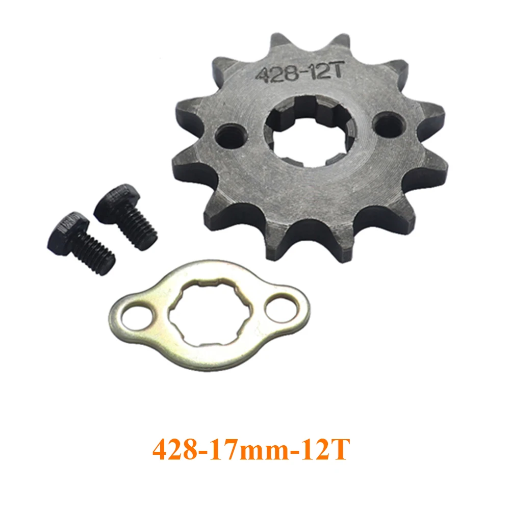 Front Engine 428# 17mm 10T-19T Sprocket For KAYO BSE SSR SDG Dirt Pit Bike ATV Quad Go Kart Moped Buggy Scooter Motorcycle