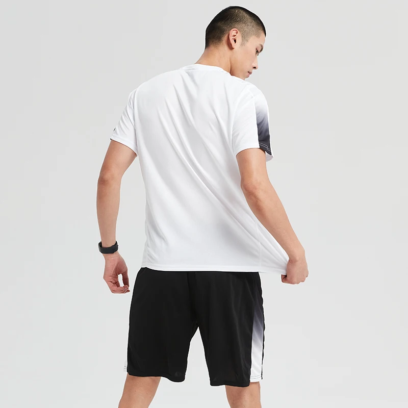 Sportswear Men's 2024 Spring and Summer Quick-dry Short Sleeve T-Shirt Shorts Fitness Set Breathable Casual Running Wear image 3