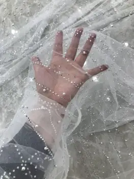 קיסווינברידל מותאמים אישית גלילית 3x4 מטר velos דה באיכות גבוהה שכבה אחת נצנצים חרוזי כלה גפנים