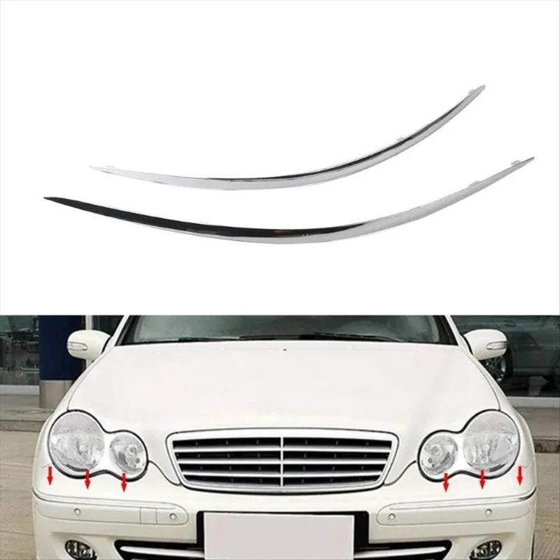 

Для Mercedes Benz W211 E320 E350 E550 E63 AMG 2007-2009 гг., молдинг переднего бампера, хромированная полоса, накладка 2118852321 2118852421