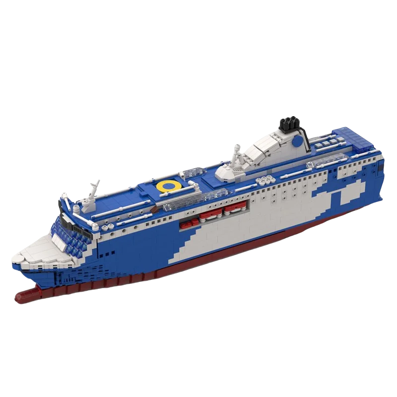 

Custom MOC Building blocks Toys Fast Yacht Model 1890pcs Creative assembled toy set Holiday gift Boys