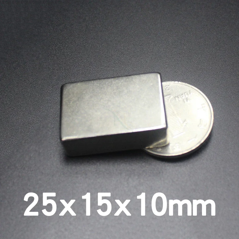 25x15x10 mm Powerful Quadrate Magnet for Home Refrigerators, Offices, DIY - 25x15x10 mm
