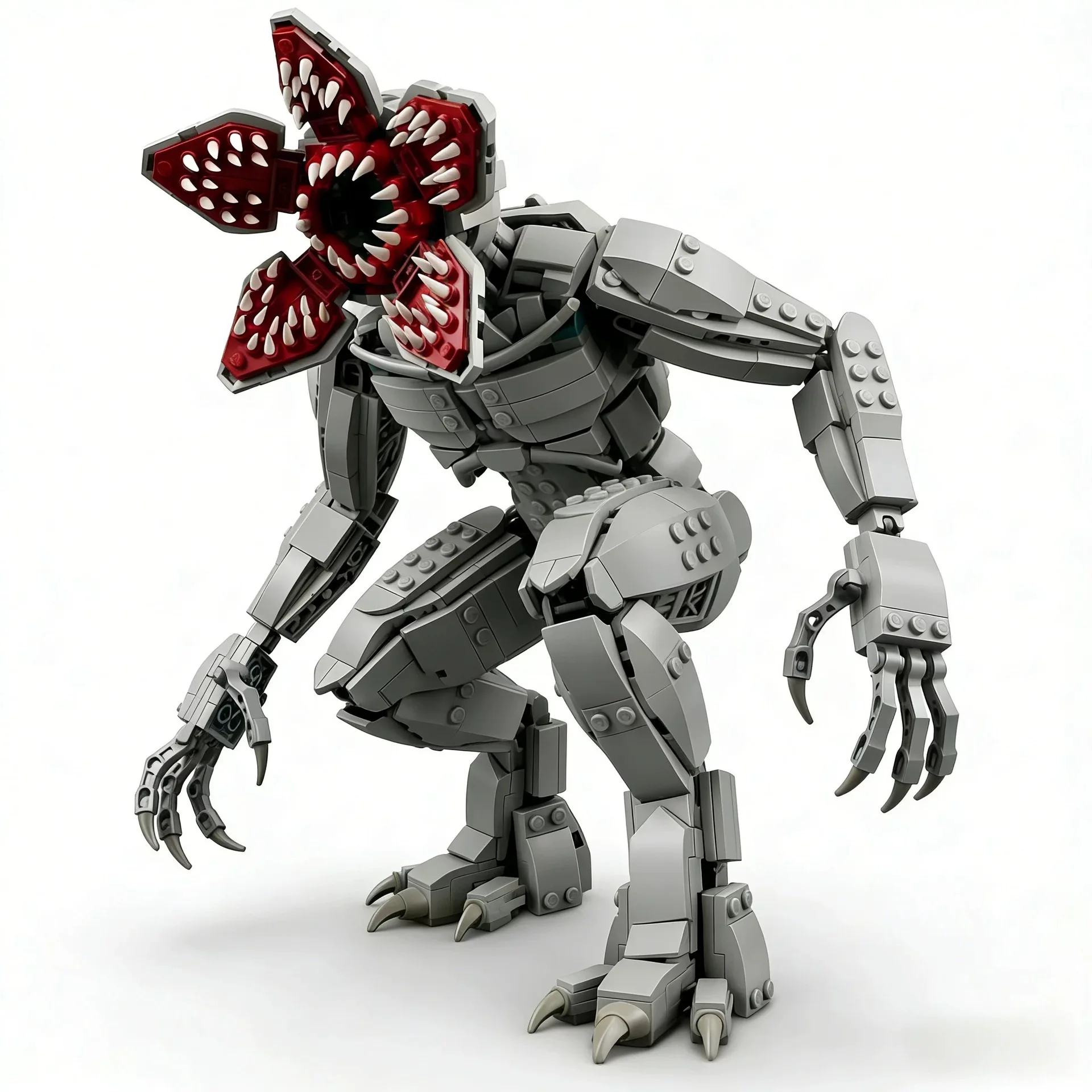 2026 New Series Demon Dog Demogorgon Carnivorous Plant Building Blocks Sci-Fi Thriller TV Play Monster Model Assembly Toys Gifts view 4