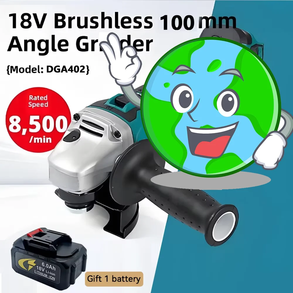 

DGA402 Angle Grinder Rechargeable Multifunctional Four-inch Lithium Battery Cutting Machine Electric Grinder,For Makita 18v Batt