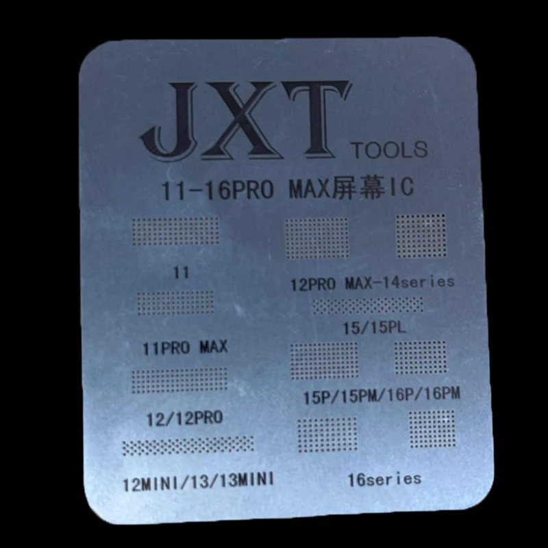 Universal For IP 11 12 13 14 15 Pro Max Flex Screen Chip Steel Net LCD Screen Display IC Protection BGA Reballing Stencils