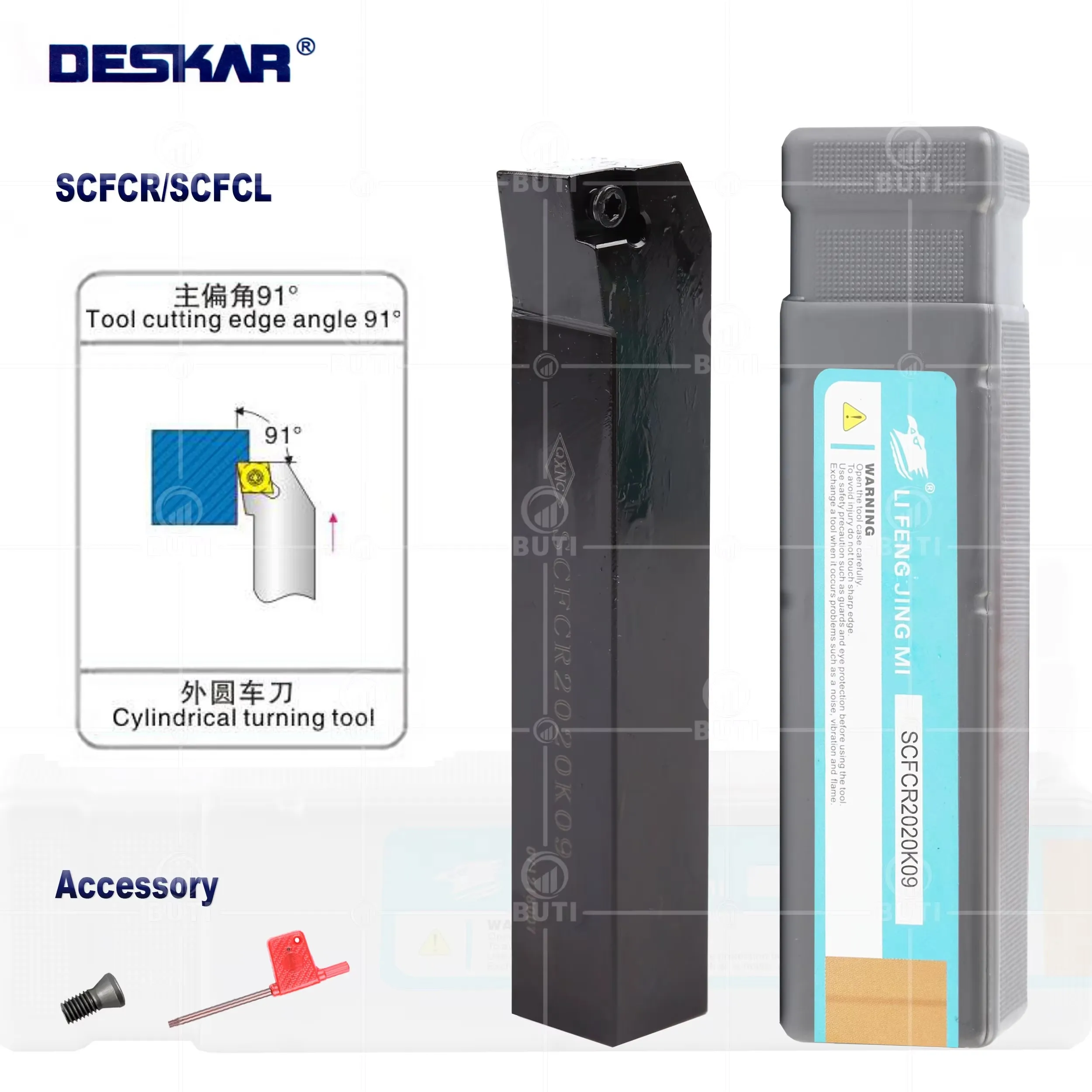 

DESKAR 100% оригинальный токарный станок с ЧПУ SCFCR SCFCL 1212H06 1616H09 2020K09, внешний держатель токарных инструментов для CCMT060204, используемый на станке