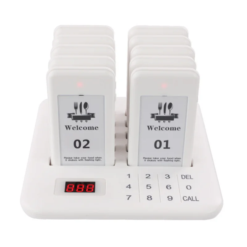 

2025 hot sale Waterproof Waiting Buzzer Waiter Queuing Wireless Calling System Restaurant Pagers