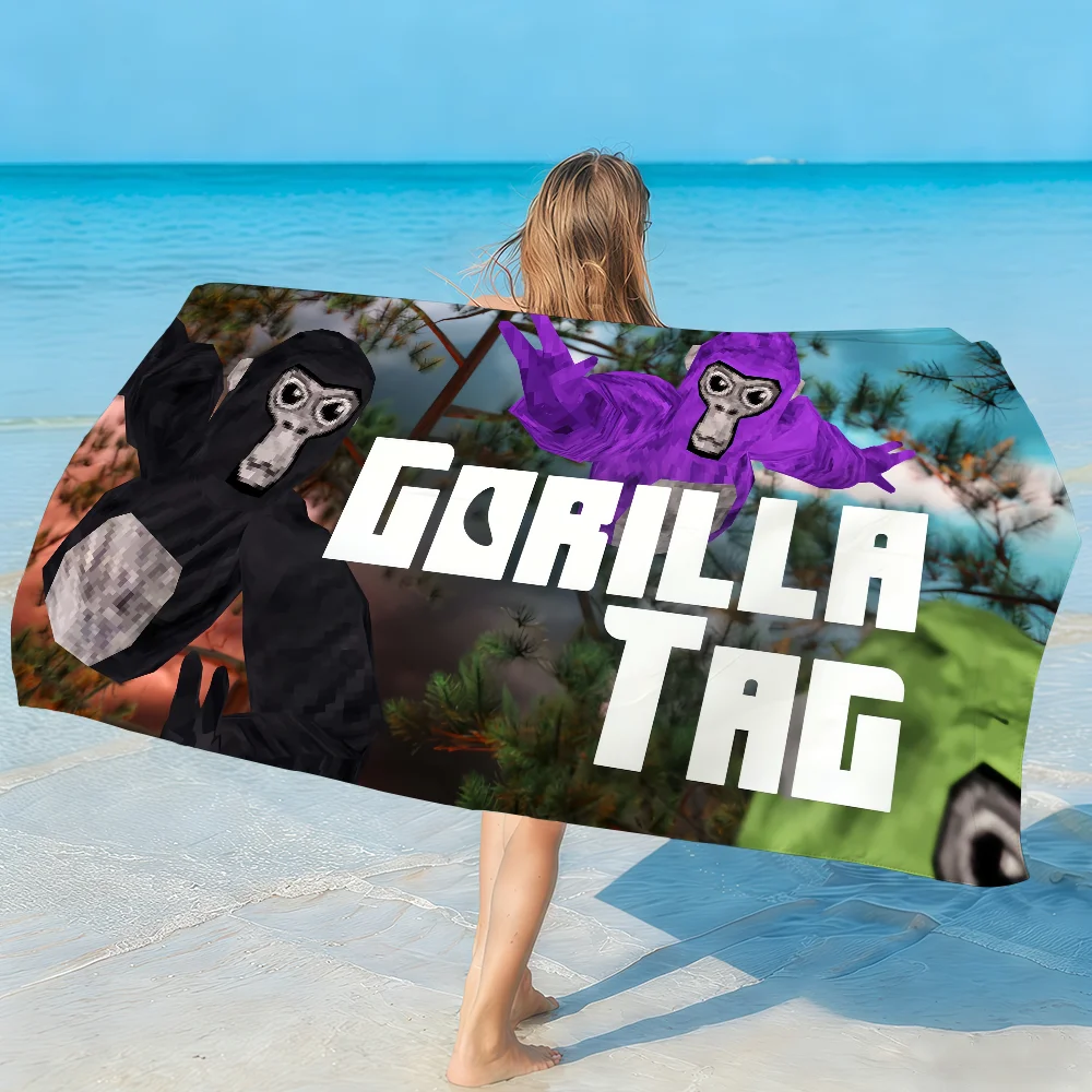 Game G-Gorilla Tag-S Towel Soft Lightweight Anti-Sand Large Beach Towel Quick-Drying Bath Sports Family