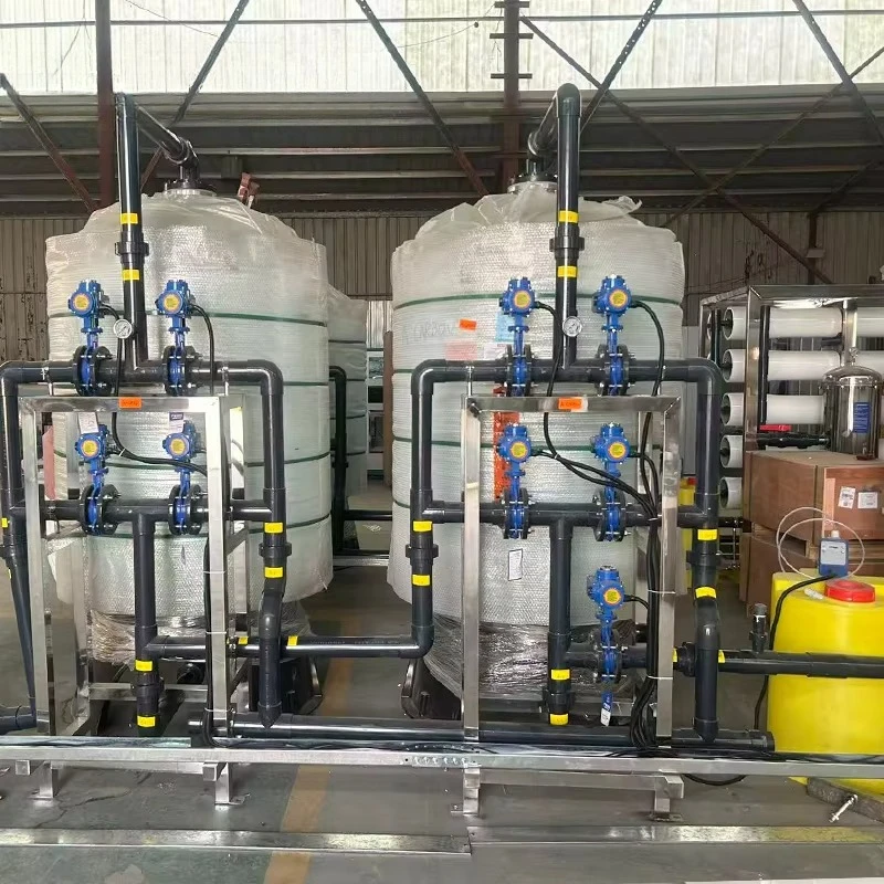 Small PLC-Controlled Reverse Osmosis Desalination Plant | Seawater to Drinking Water System with Pump for Marine & Ship Use