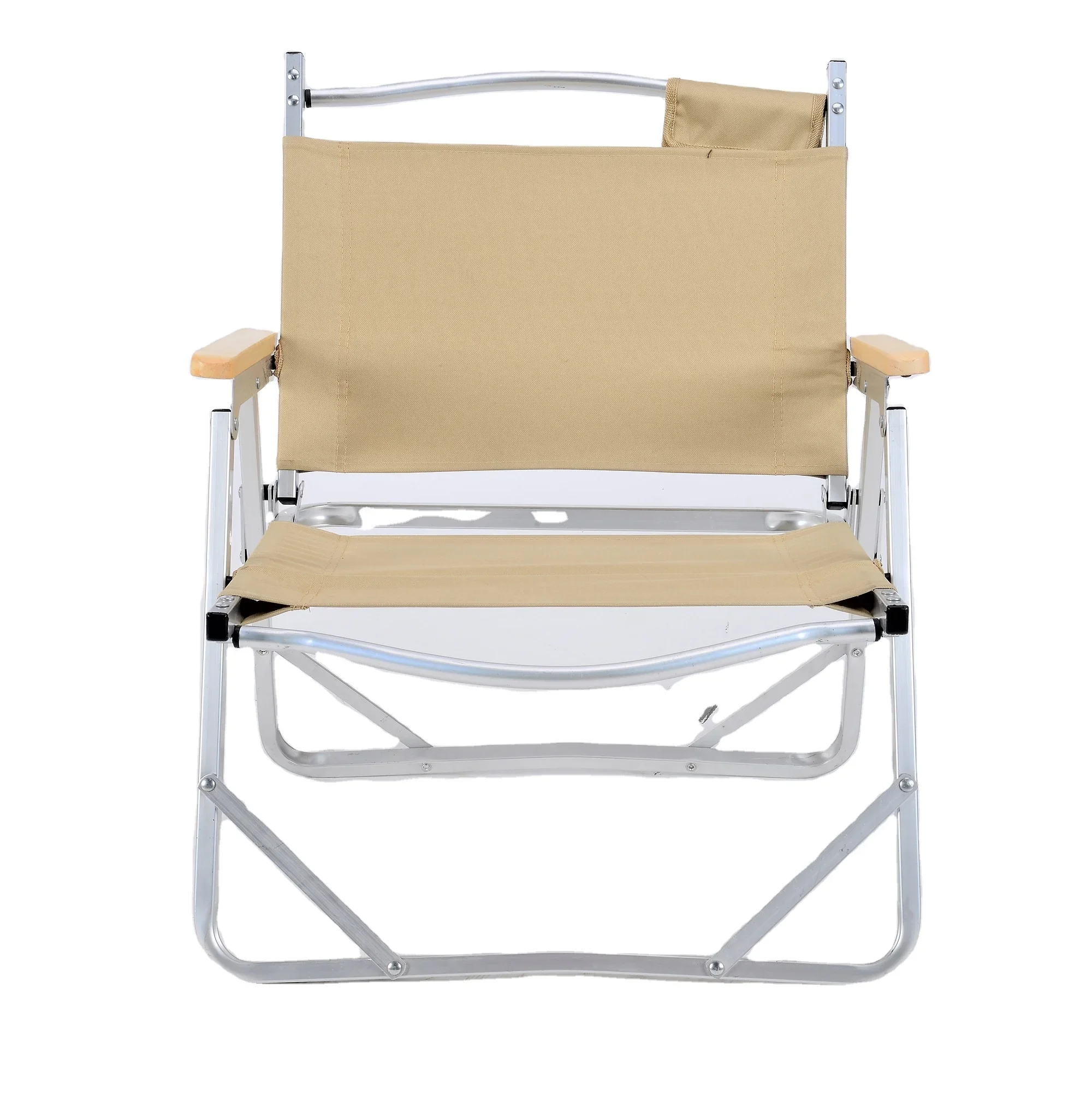 Outdoor Furniture Kermit Chair Wood Grain Aluminum Portable Folding Camping Chair Fishing Chair