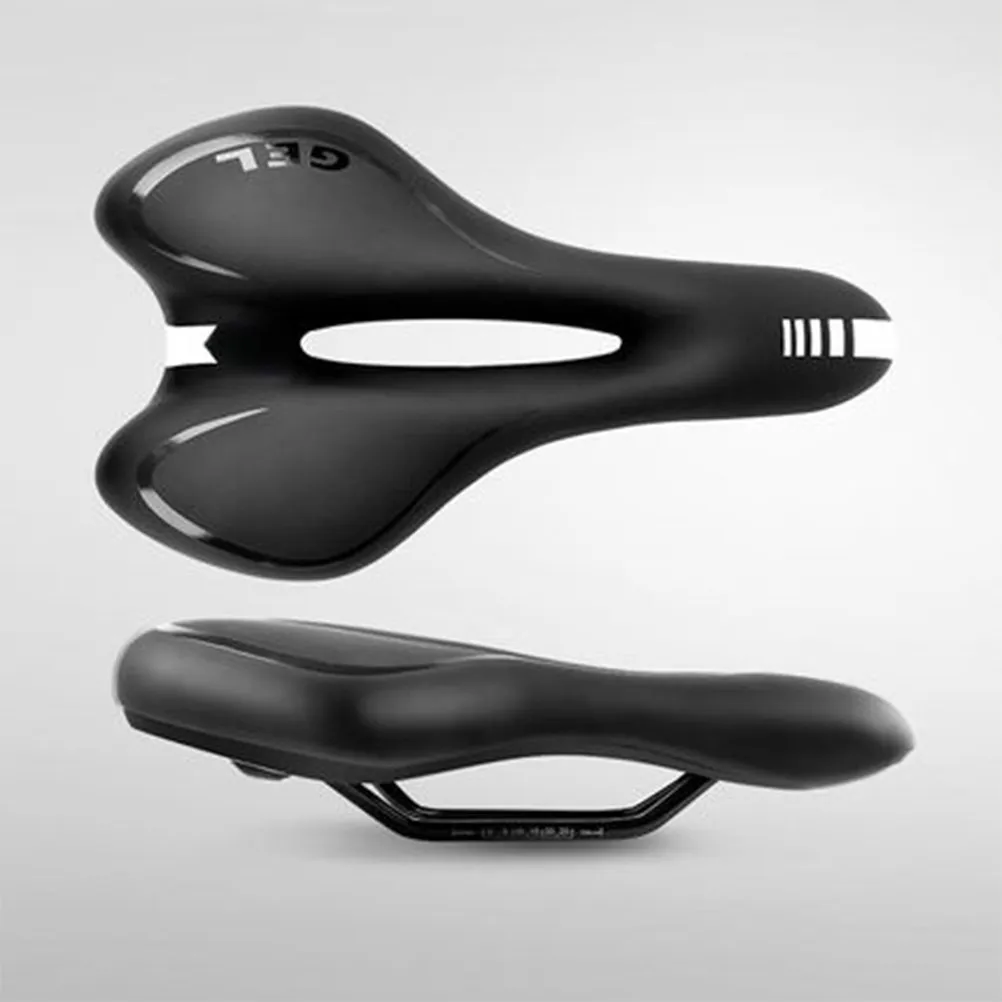 

1Pcs Silicone Bike Saddle Comfortable Breathable Wear-Resisting Elastic Road Bike Seat for Men Women Black Silicone Saddle