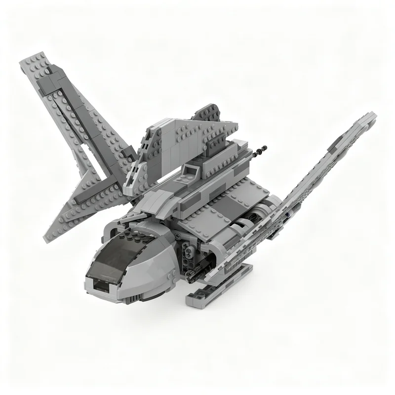 709 Pezzi MOC Modello di Astronave Classe Theta T, Blocchi da Costruzione, Giocattolo Educativo, Idea Regalo di Natale per Bambini