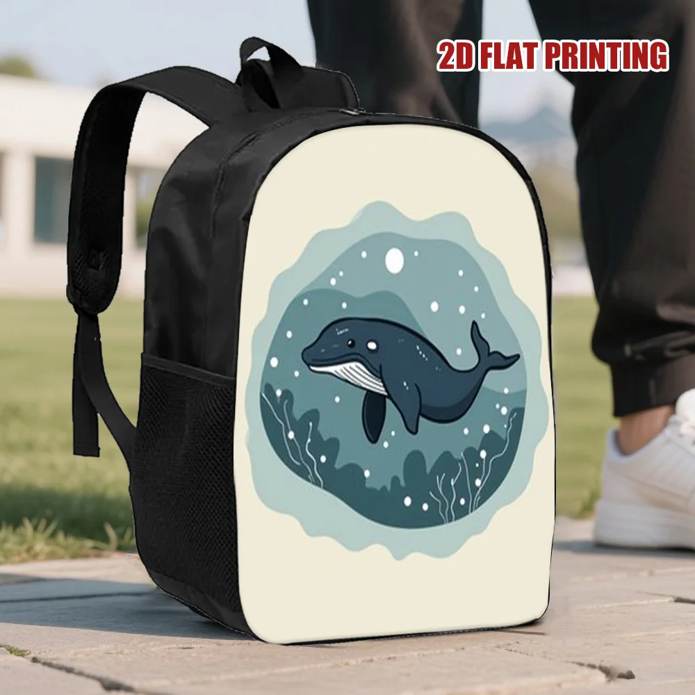 

1 Piece Large Capacity Marine Humor Backpack - Lightweight Travel Shoulder Bag with Washable Zipper Closure