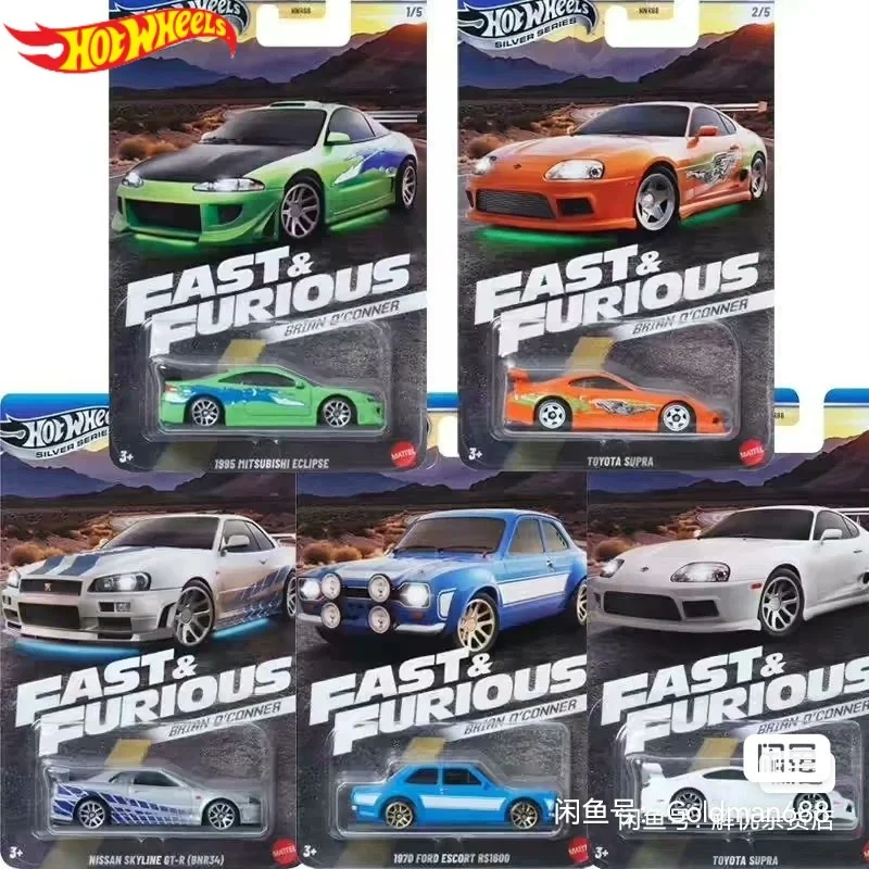 New Hot Wheels Car Fast & Furious Themed Assortment Mix 1h - Brian O'Conner Hnr88 H 1/64 Diecast Vehicle Model Cars Toys Boys